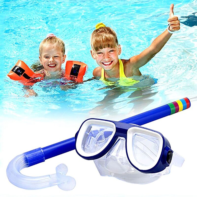 Gafas de natación para niños, máscaras de PVC para nadar y bucear, conjunto de máscara y esnórquel, accesorios de buceo subacuático