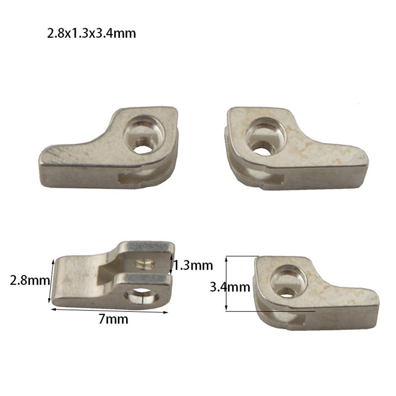 20 Stuks/10 Paar 3Mm Breedte Glazen Twee Tanden Scharnier Bril Reparatie Scharnier Accessoires
