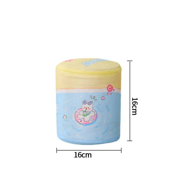 Cartoon Kat Waszak Waszakken met Rits Ondergoed Kleding Mesh Zakken Voor Thuis Wasmachines Leuke Waszak: violet