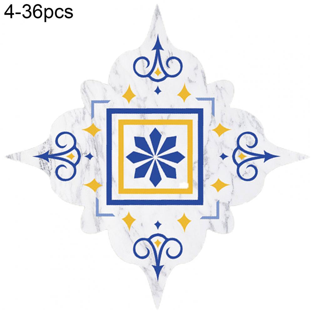 36Pcs Tile Decals Self-adhesive Waterproof PVC Durable Self-adhesive Floor Stickers Tile Stickers Home Decoration: 4