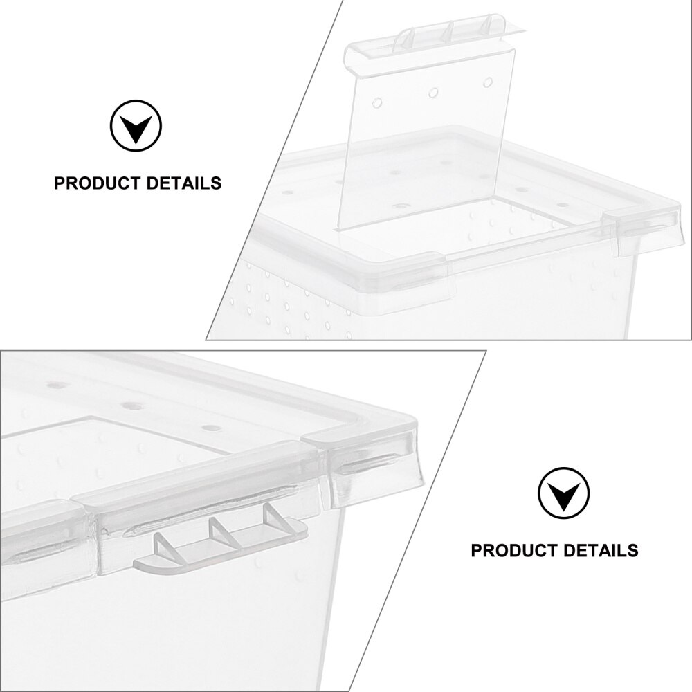 100Pcs Transparent Lizard Spider Snake Insect Cages Container