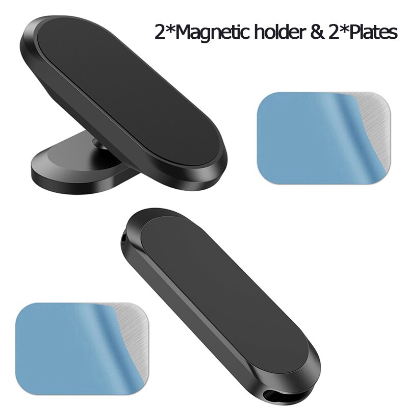 Magnetisk biltelefonholder instrumentbræt magnet telefonstativ ratholder biltelefonholder til iphone max samsung xiaomi: 2 typer