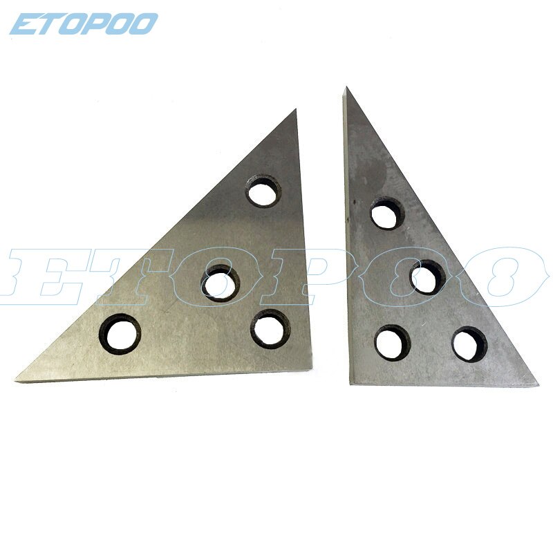 Precision Machinist Measurement Tool 2Pcs 30/45/60/90 Degree Angle Block Ruler Inch Metric Triangle Metal Block Angle