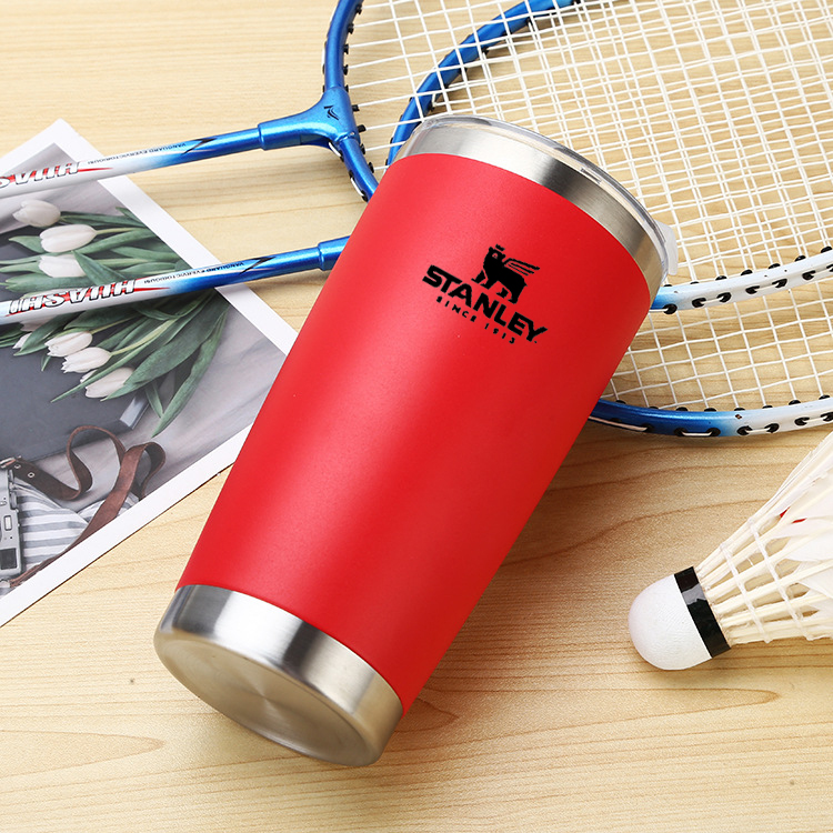 Thermische Mok Bier Cups Rvs Thermos Voor Thee Koffie Water Fles Vacuüm Geïsoleerde Lekvrij Met Deksels Drinkware: Red