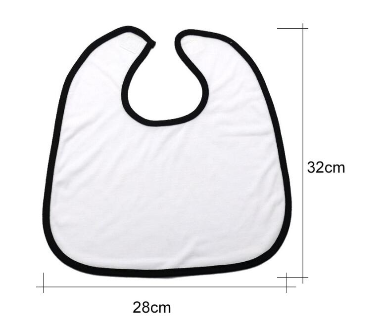 10pcs Sublimation DIY Blank Baby Bib Handkerchief for Thermal Transfer Press Machine The Scarf