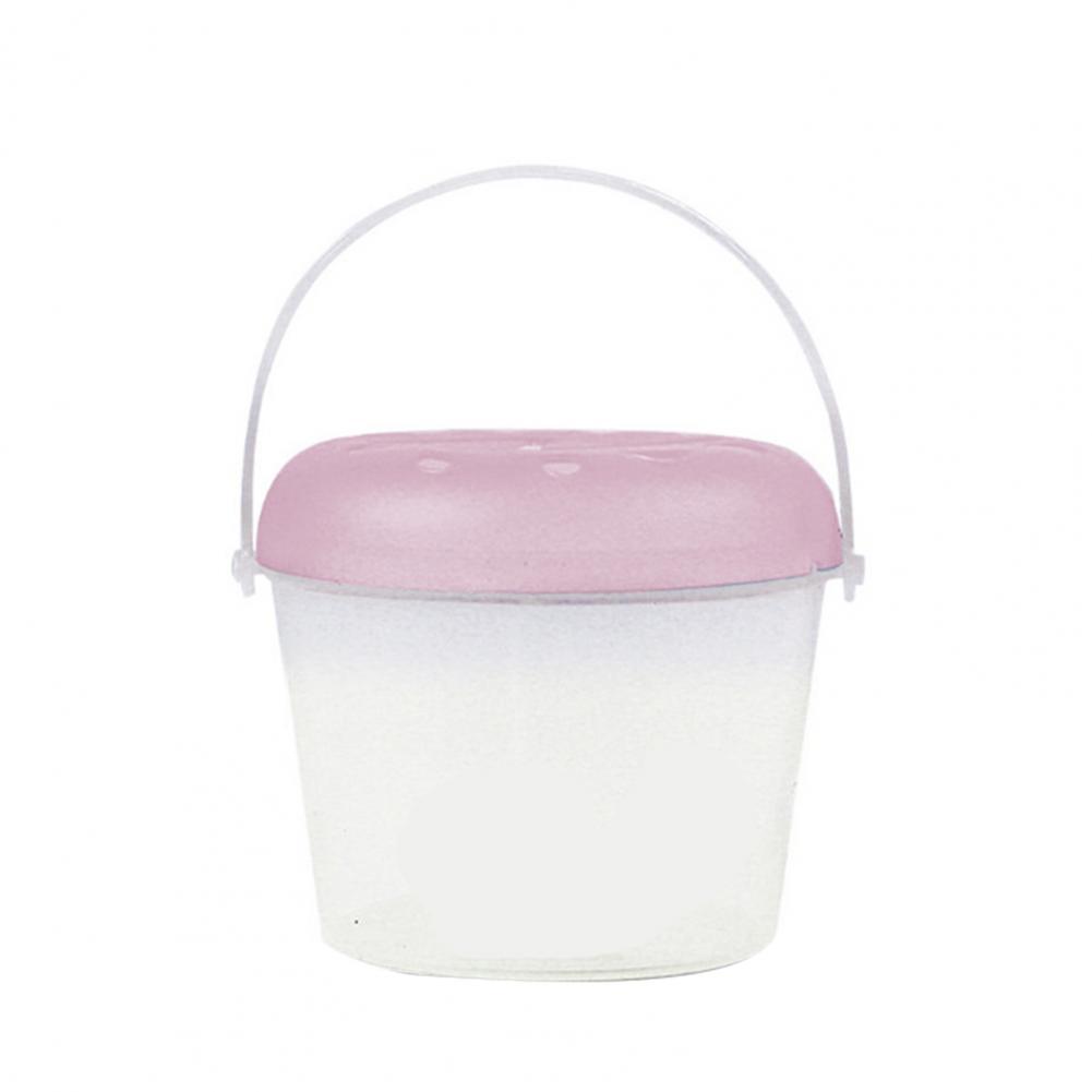 Portable Fish Tank Safe Aquarium Animal Hamster Breeding Box Universal Mini Fish Tank:  Pink XS