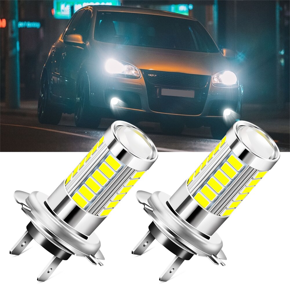 2x H7 LED Bulb Car Light Headlamp Fog Light Accessories for chevrolet cruze fiat 500 ford focus volvo for nissan qashqai KIA
