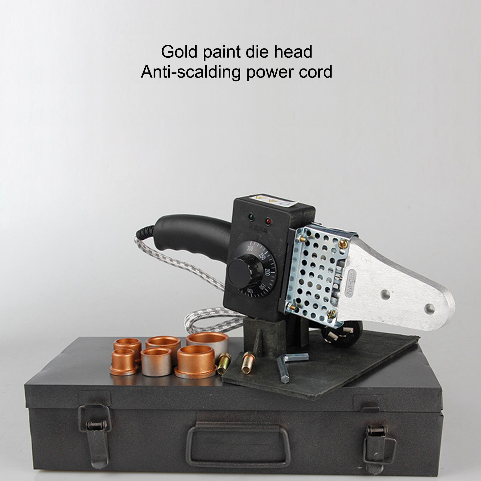 Machine à souder en plastique, 1800W, régulation manuelle de la température, fusion de tuyaux d'eau, chauffe en profondeur