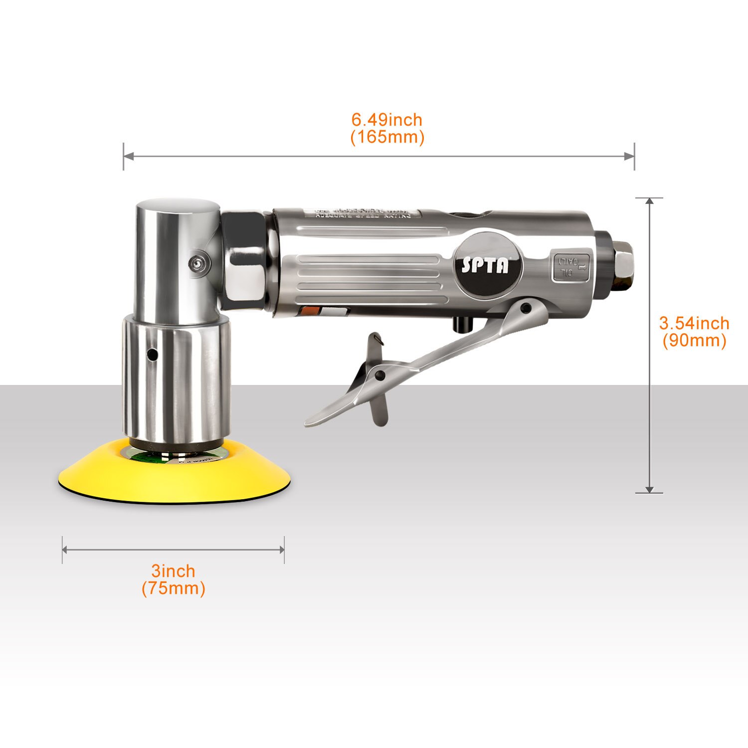 SPTA 36Pcs 1inch/2inch/ 3inch 80mm Air Palm Sander Car polisher Buffer Pad Sanding Sets For Car Polishing Buffing