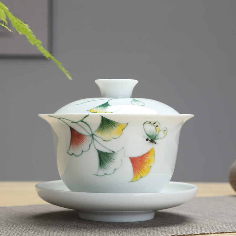 TANGPIN große kapazität keramik Terrine gaiwan teetasse handgemalte cha schüssel chinesische kung fu Tee-setzt 280 ml: Stil B