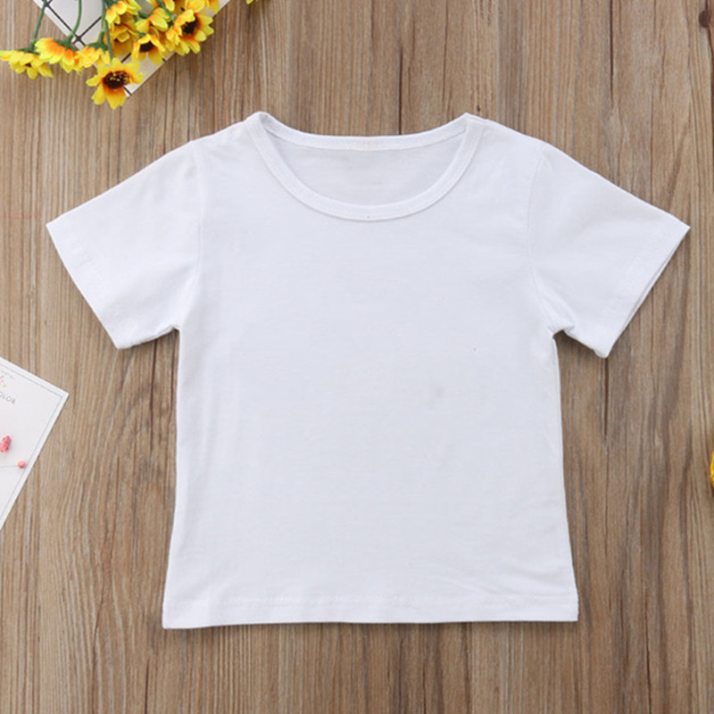 Gepromoveerd Tot Grote Brother Kids T-shirt Jongens Tops Zomer Korte Mouw Peuter Jongen Shirt Casual Kinderen Kleding Meisjes T-shirt: WHITE / 2T