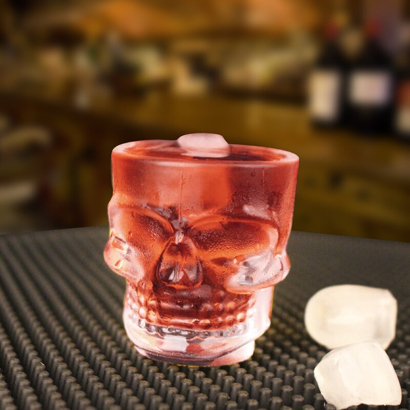 4 stk kranium skud glas gennemsigtig krystal 3d kraniet hoved whisky glas bar klub fest vodka brandy øl vinglas 50ml drinkware
