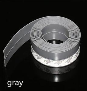 Clear Weather Strip Self Adhesion Strip Roll Door Windows Sealing Strip Indoor Waterproof Warm-keeping Strip Soundproof Tape: Gray / 35mm