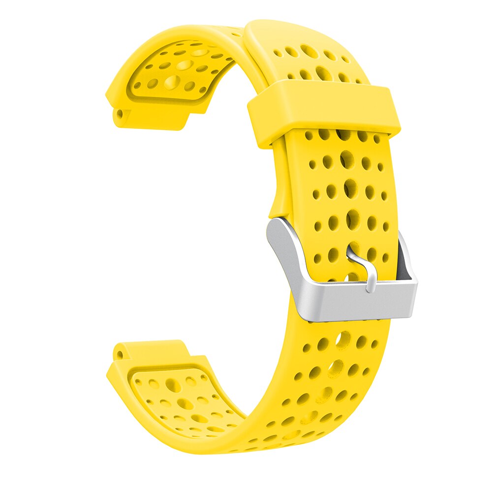 Silicone Bracelet Strap For Garmin Forerunner 235 Replacement Watch Band For Garmin Forerunner 220/230/235/620/630/735XT: Yellow