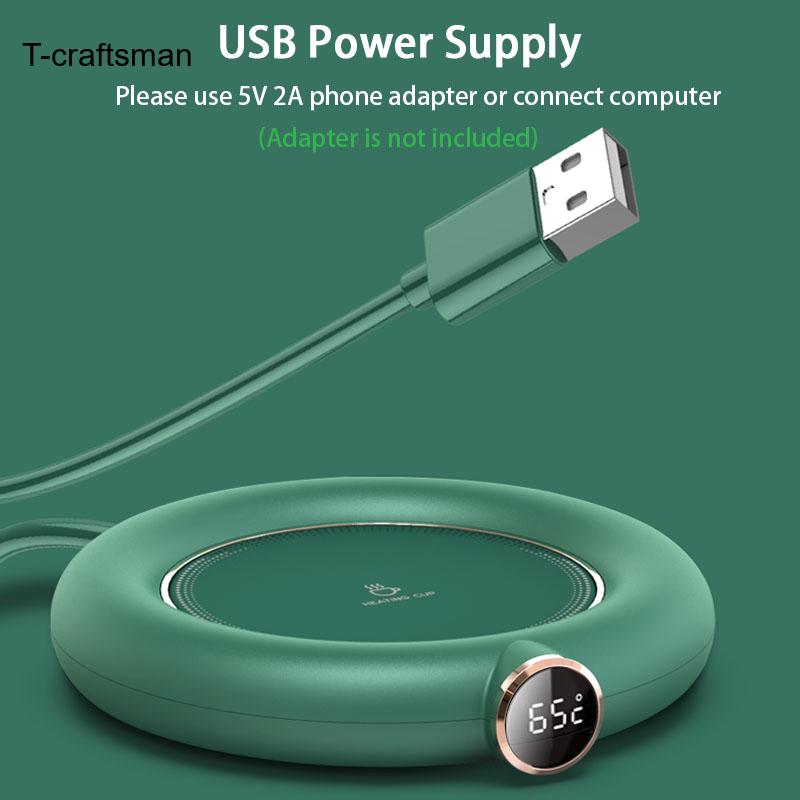Calentador de tazas de café USB para té, leche, agua, bebidas, 3 temperaturas, calentador eléctrico de bebidas para el hogar, oficina, uso de escritorio, recomendado