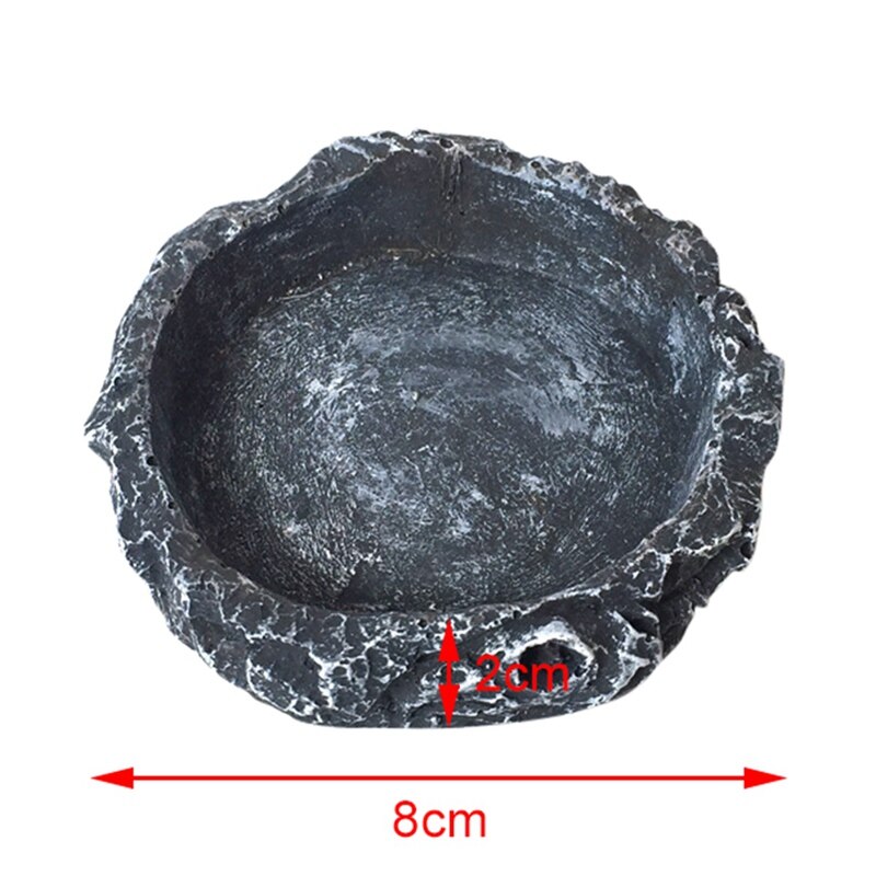 Kravle kæledyr foder skål kumme harpiks ugiftig mad vand potte krybdyr skildpadde skildpadde skorpion firben krabber akvarie tilbehør