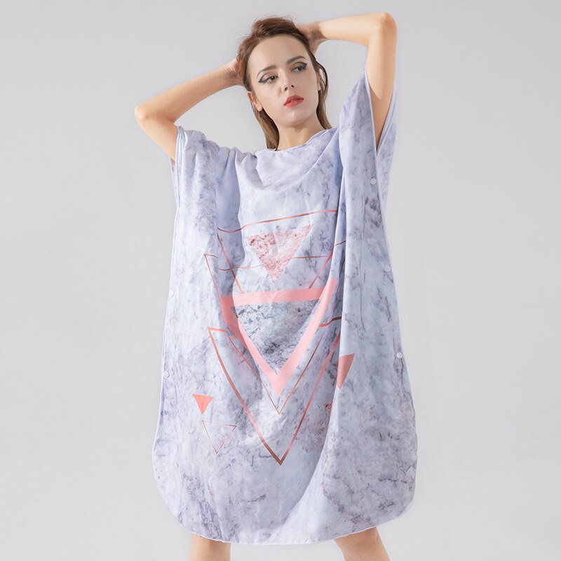 Quick-Dry Print Poncho Towel Surf Beach Wetsuit Changing Fleece Blanket Bath Robe with Hood Watersports Activities for Men Women: C2