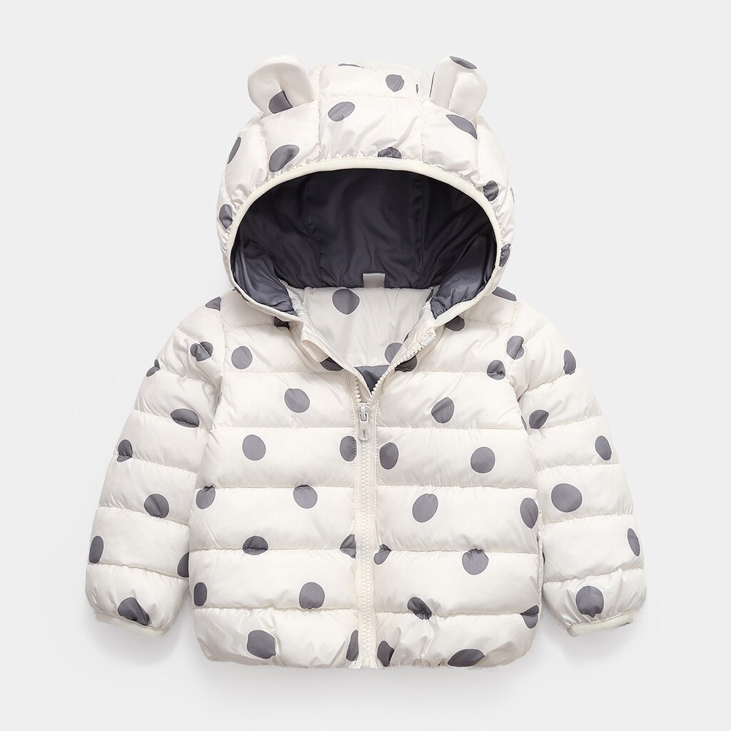 abrigo Park para niñas chico niños y niñas abrigo de invierno muy estampado punto cremallera con capucha grueso abrigo cálido prendas de vestir ropa: 90 3Y