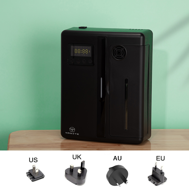 Machine d'aromathérapie murale STE Bluetooth, désodorisant d'hôtel, diffuseur d'huiles essentielles, ventilateur intégré, maison électrique, décor de pièce: Gris foncé / L'UA