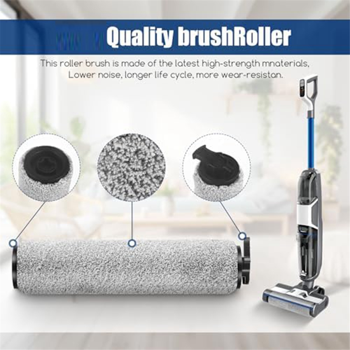 Replacement Brush Roller Filter Set for Bissell HF3 3649A Vacuum Hepa Filters Vacuum Cleaner 2Multi-Surface Brush Roller