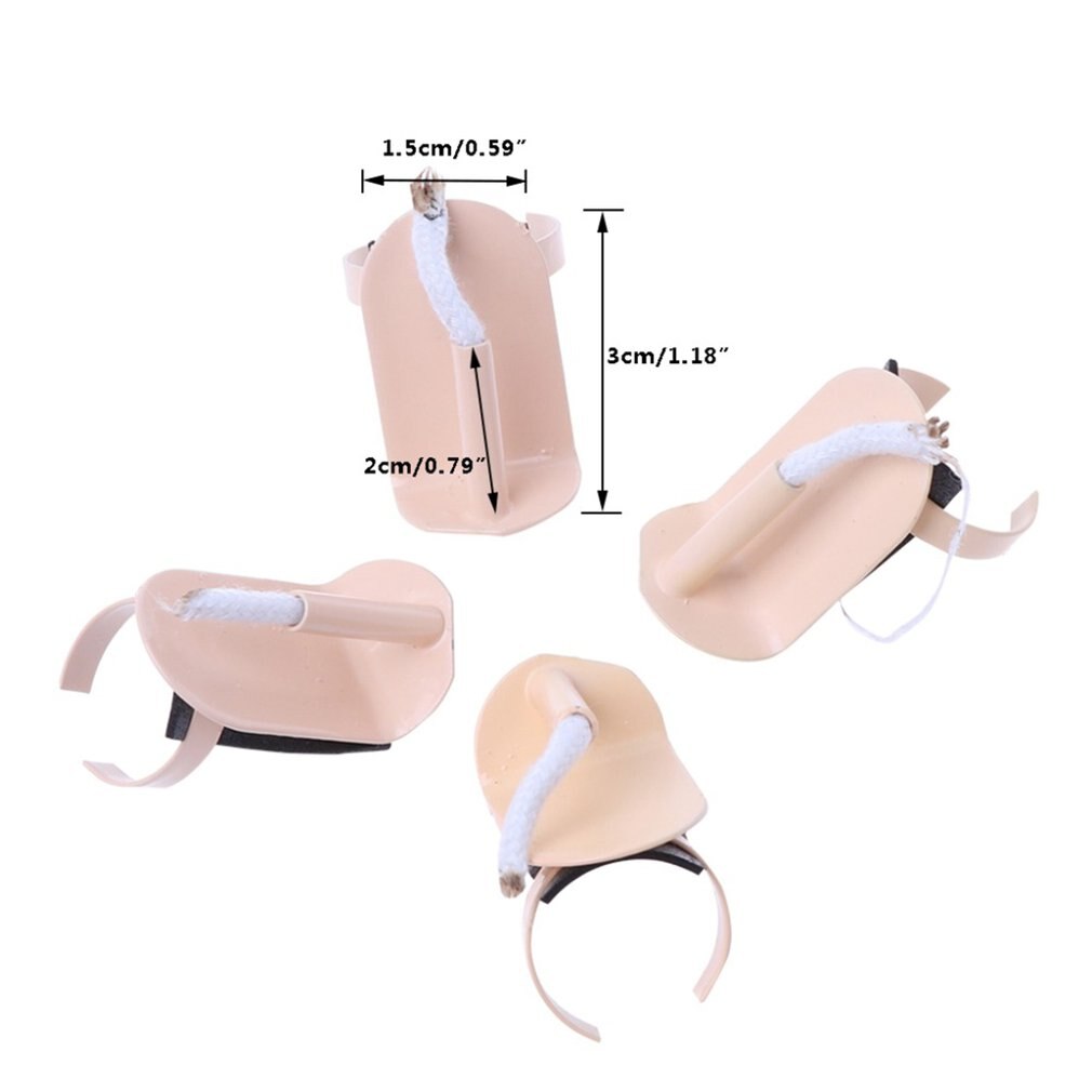 4pz impostato di Punta Delle Dita Il Fuoco Si Fuoco Dito Automatico Punta Delle Dita Fuoco Puntelli Magici Fuoco Unghie Magia Della Fase Puntelli