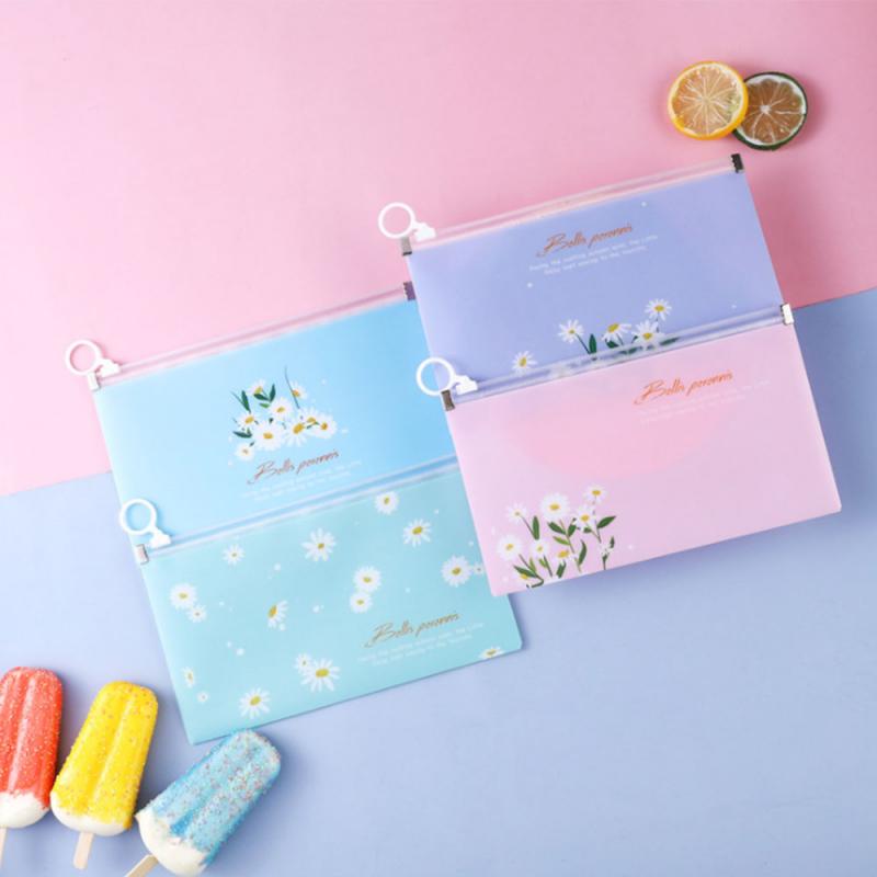 Estuche Portátil con Dibujos Animados para Almacenamiento de Artículos, Bolsa Impermeable, Antipolvo, con Cremallera, con Estampado Translúcidos para Guardar Mascarillas y Lápices,: Random Color E