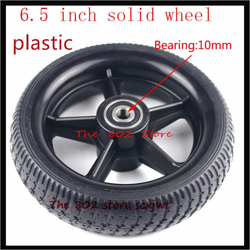 Super 6.5 inch solid wheel with a plastic hub/rim for Electric Scooter Smart Folding Electric Longboard Hoverboard
