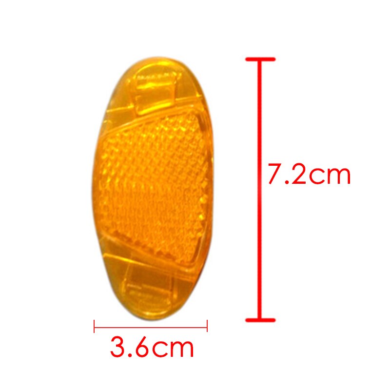 2 uds bicicleta Reflector para radio luz de advertencia de seguridad de llanta de rueda de montaje reflectante noche reflectores luces de luz ciclismo