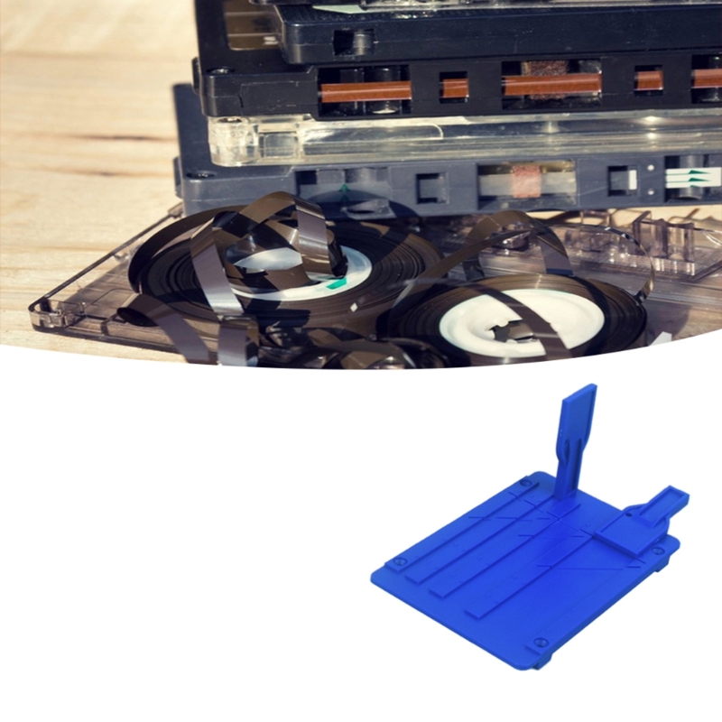Tape Splicing Set Reel to Reel Tape Recorder Splicing Block Tape for Opening Cassette Tape Repair with Two Fixers