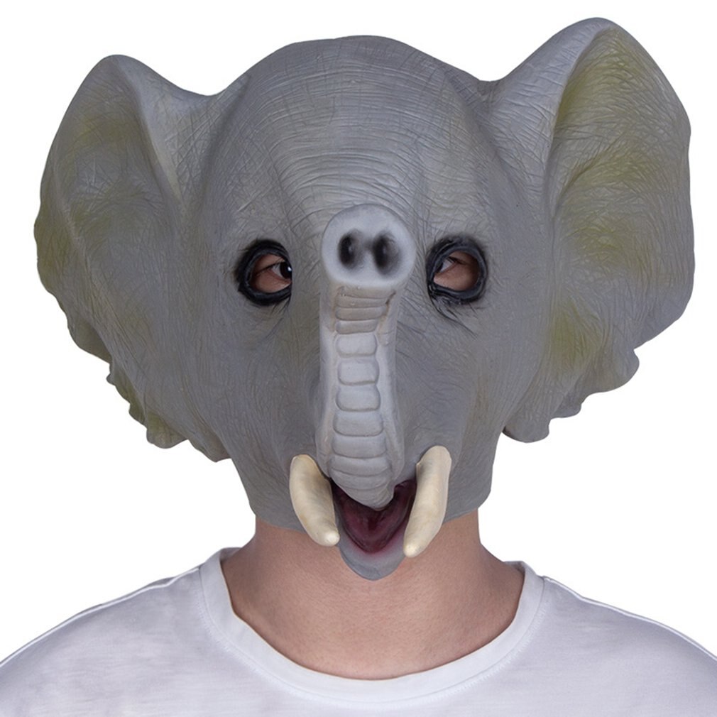 reticolo di Gomma Elefante Celebrazioni Maschera di Carnevale Del Partito Del Vestito Operato costume di reticolo Del Partito Maschera Animale Bambini Del Partito di Halloween Maschera