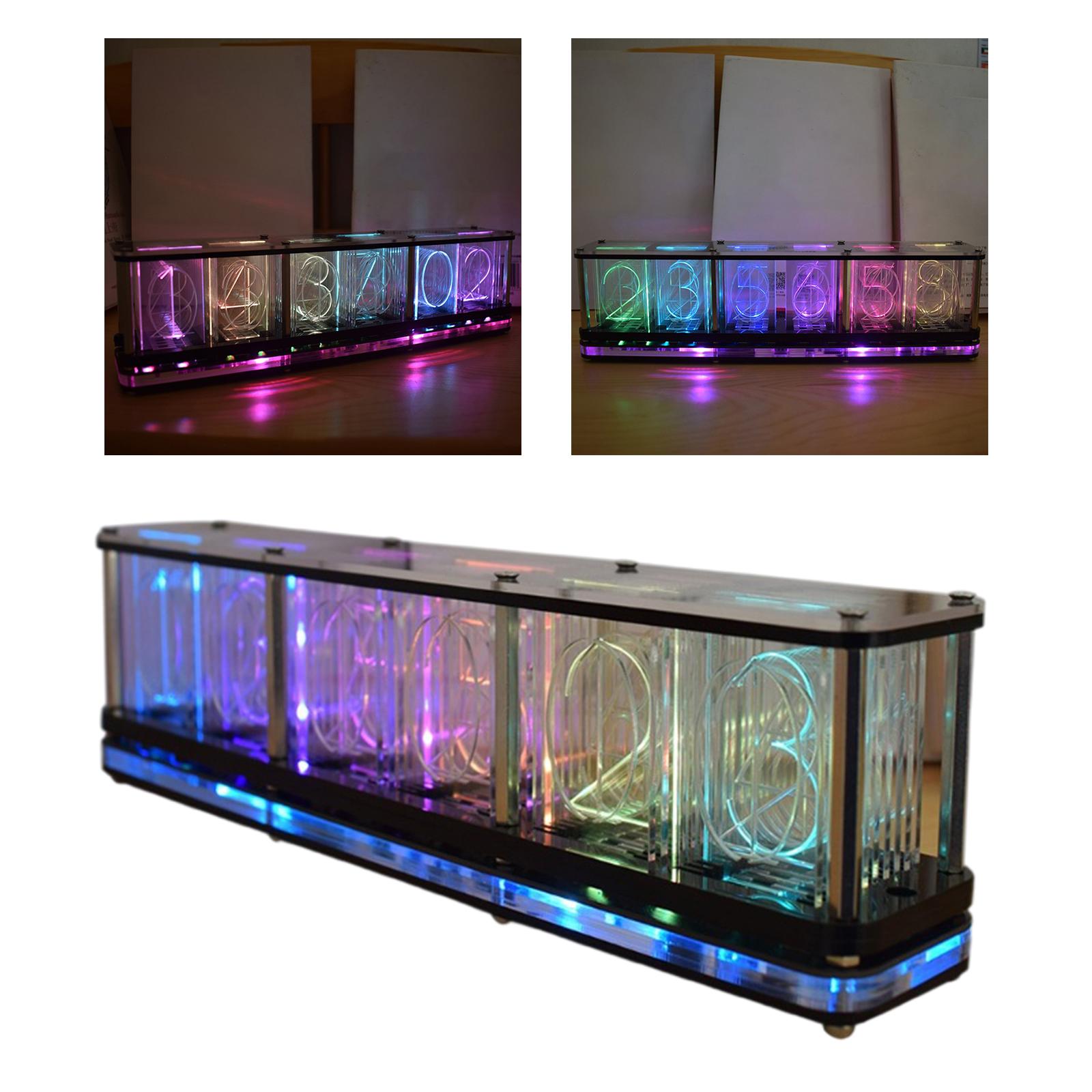 Rgb Elektronische Gloed Buis Klok Timer Usb Tafel Voor Kantoor Woonkamer Middelpunt