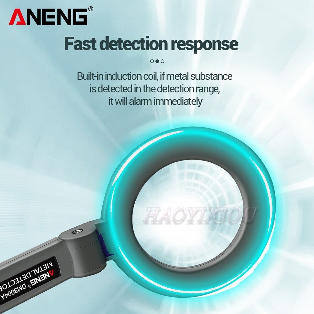 ANENG DM3004A Metal Detector Portable Electronic Metal Detecting Device Airport Security Metal Detectors180 Foldable Head