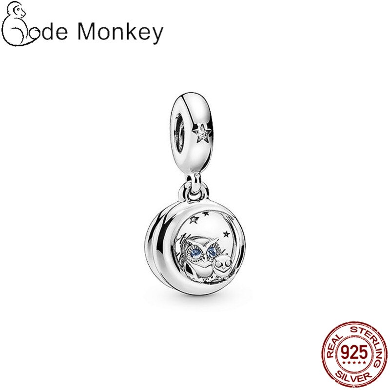 Codemonkey Little Uil Charm Authentieke 925 Sterling Zilveren Kralen Fit Originele Armband Diy Sieraden Maken CMS1504