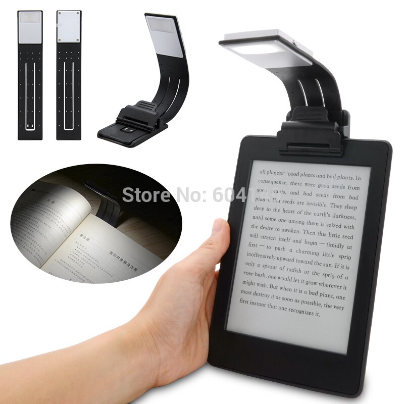 E-book Rechargeable lumière LED pour papier Kindle USB batterie externe à LED lampe de lecture 4 intensités éclairage Flexible e-lecture livre lumière
