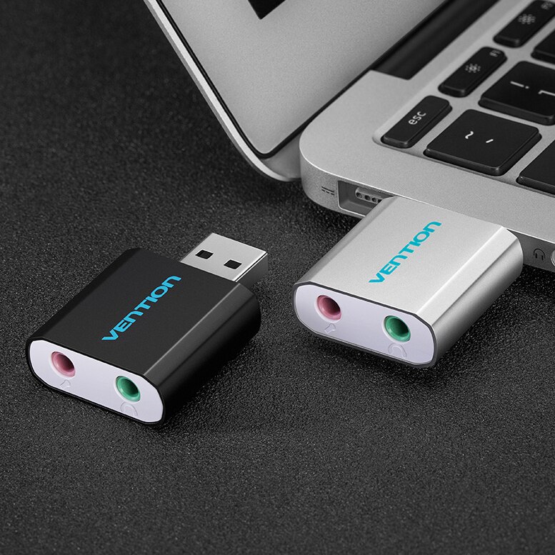 Kebidu Usb Geluidskaart Usb Audio-Interface Hoofdtelefoon Adapter Geluidskaart Voor Mic Speaker Laptop PS4 Computer Externe Geluidskaart