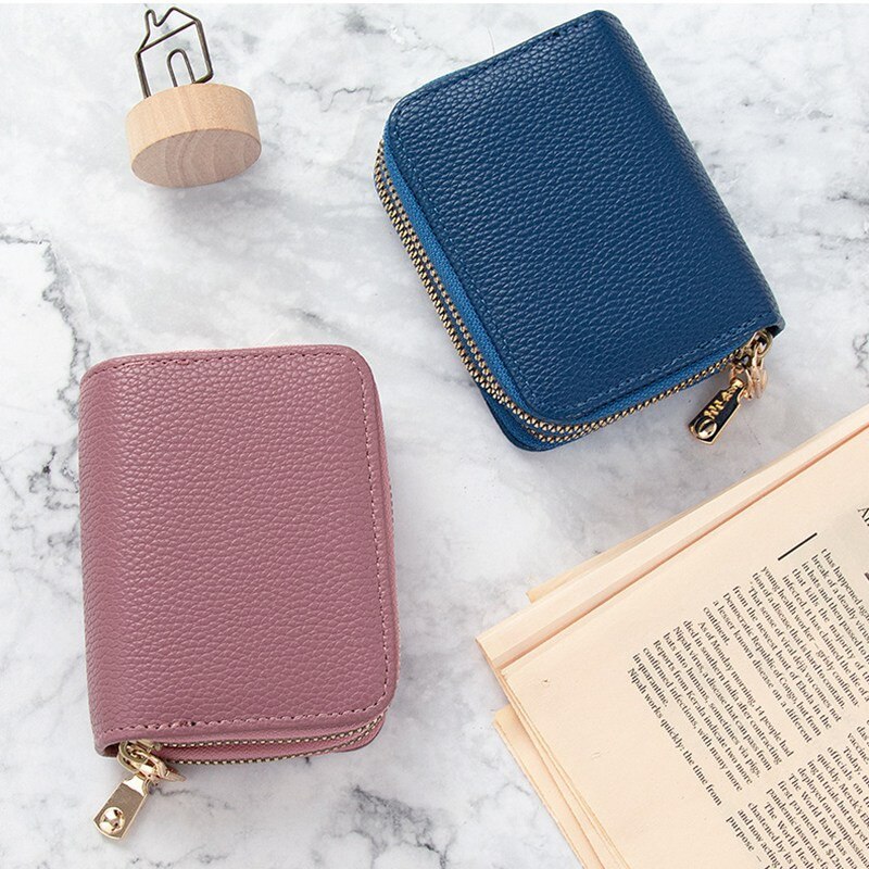 1Pc Unisex 2 Lagen Kaarthouder Leer Vrouwen Creditcards Case Vrouwelijke Visitekaarthouder Portemonnee Tarjetero Hombre