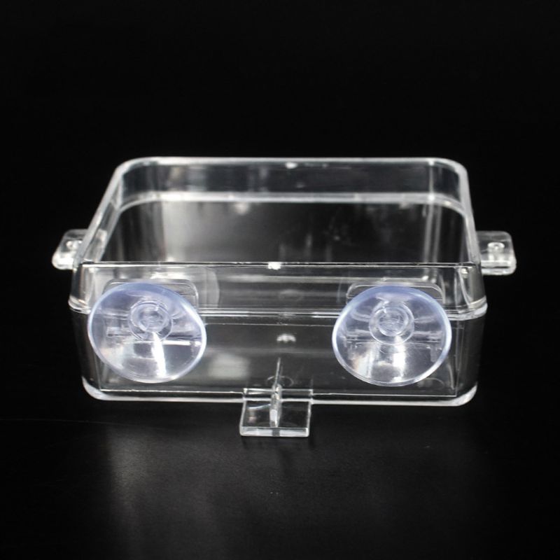 Alimentador de répteis com ventosa Anti-fuga para répteis Tigela de água Recipiente de forragem viva 87HA