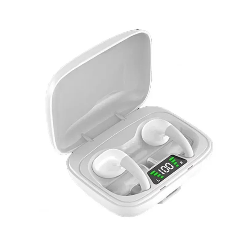 Noise Cancelling Ear-clip Waterproof Bluetooth Earphones Wireless Sports Headphones HiFI Stereo Earphones in-Ear Headphones