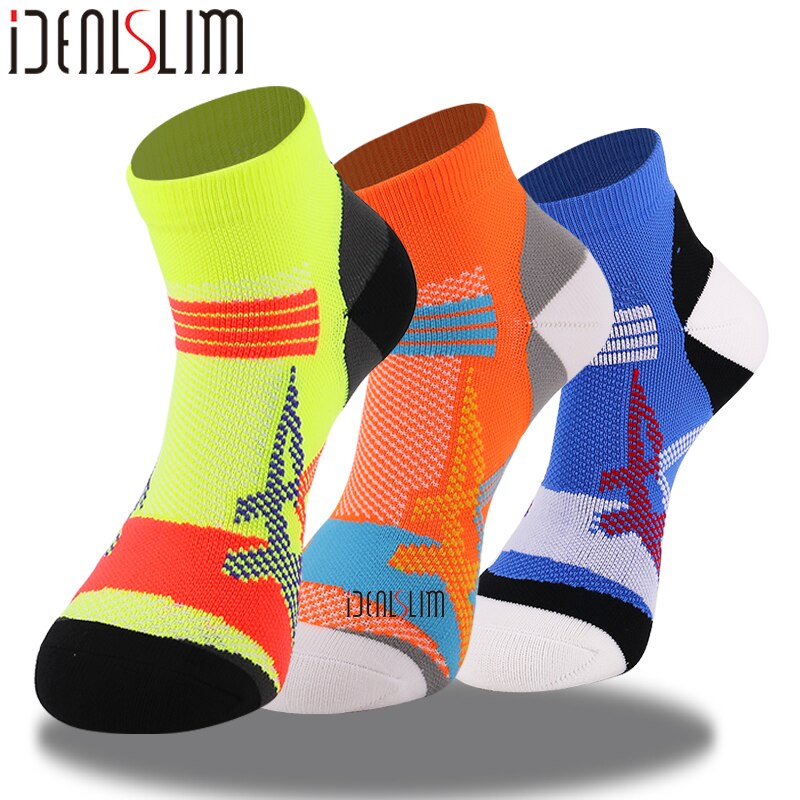 IDEALSLIM Sport Socken viel für Männer Frauen Jungen Laufen Socken Atmungsaktiv Schnell Trocknend Runnnig Socken: Mehrfarbig2- 3 Paare
