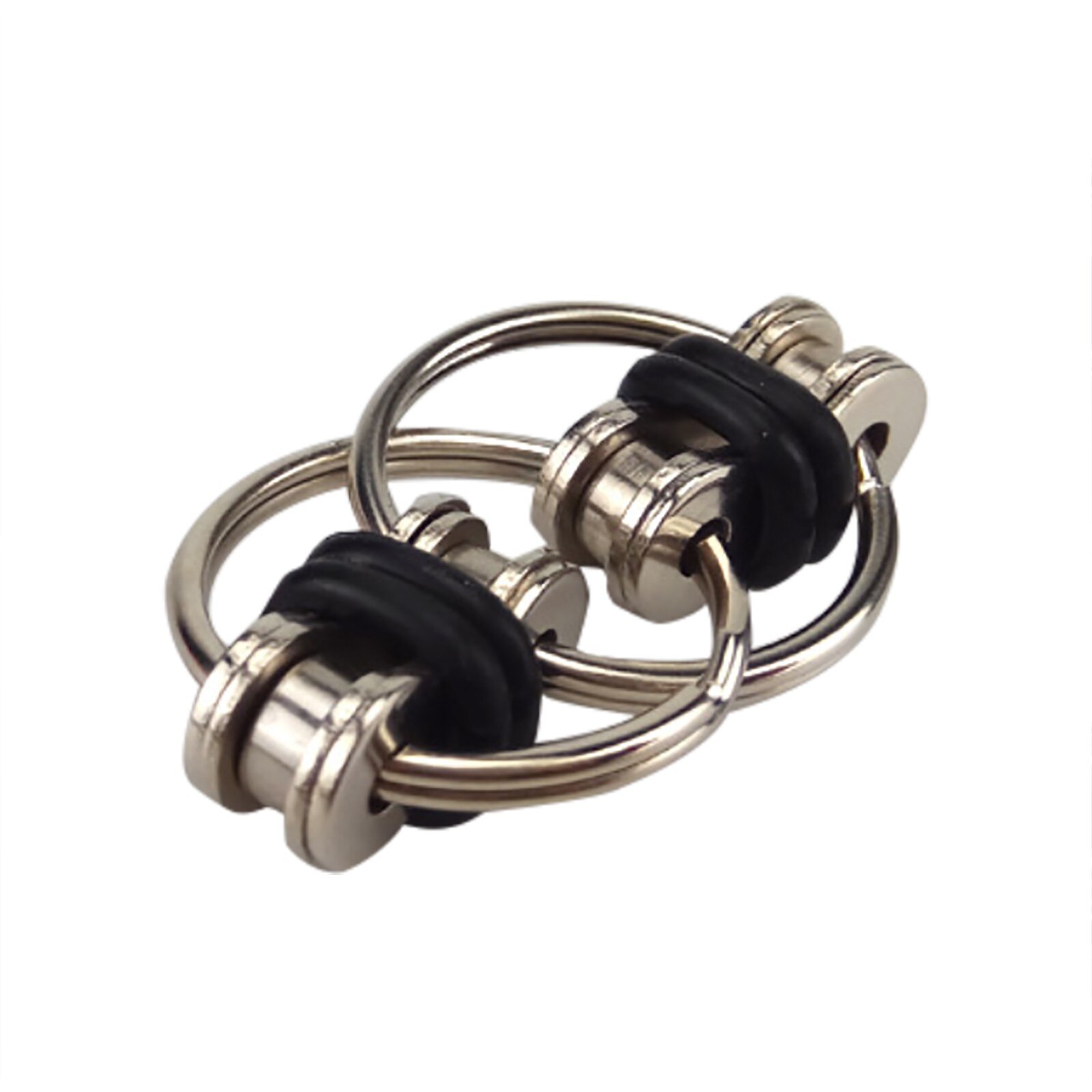 Cadena de la bici Fidget descompresión cadena ventilación cremallera cadena de bicicleta cadena llavero de Metal Fidget juguete de rodillo bicicleta cadena de la bici Fidget juguete | Juguete: D