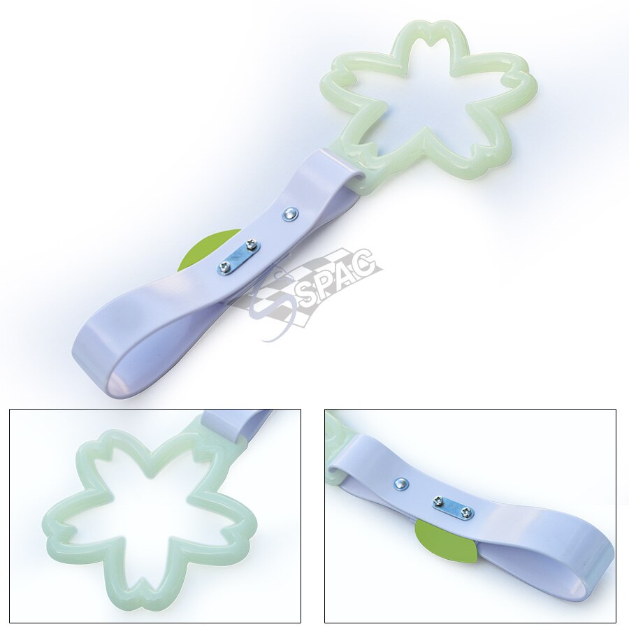 JDM Drift Accessories Tsurikawa Ring Train Bus Car Subway Handle Hand Strap: Glow-White
