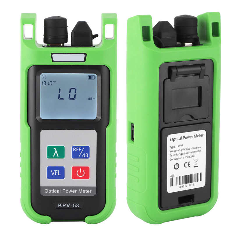InGaAs Sensor 30KM Fiber Optic Power Meter Red Light VFL Net Cable Tester LED Light Optical Power Meter ‑70 ‑ 10dbm Power Measuring Range | DE Netwerk Kabel Tester