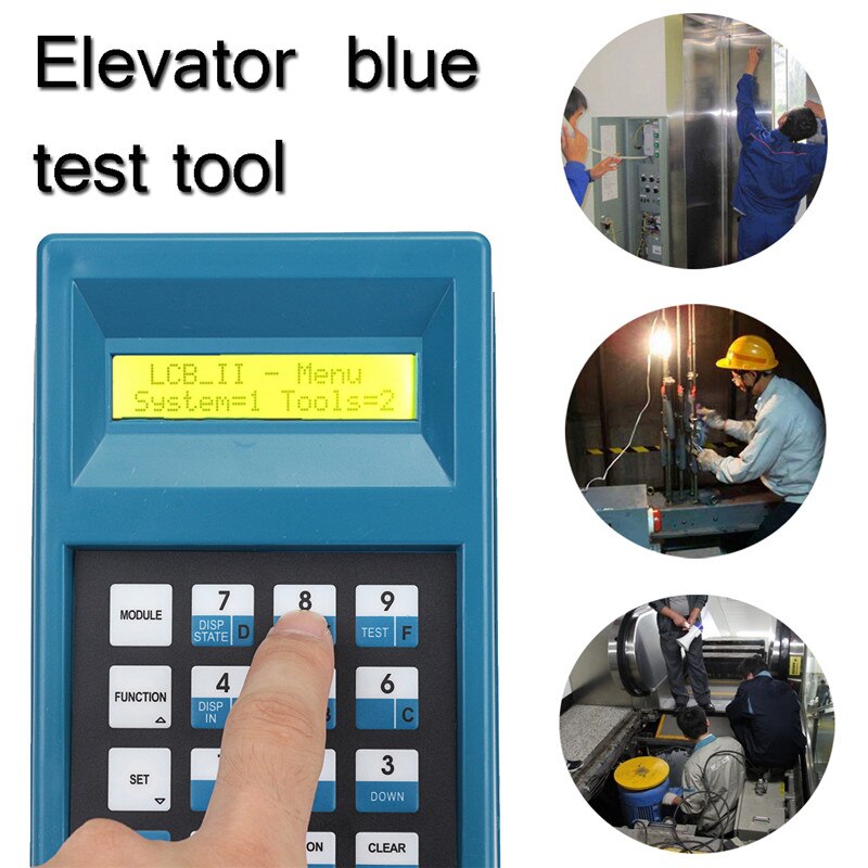 Elevator Server Debugging Tool Elevator Lift Blue Test Tool Conveyor Debugging Tool Double Line LCD Display Key Clearly