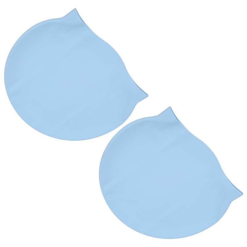 2pcs Unisex Swimming Hat Adult Swimming Cap Silicon Swimming Pool Cap Swim Pool Hat Waterproof Swim Hat Diving