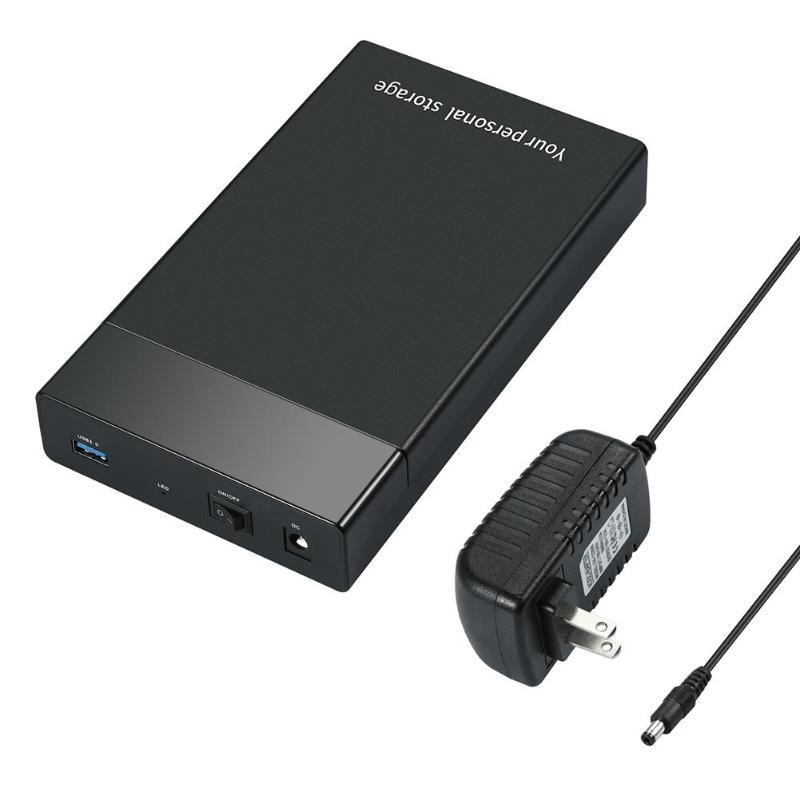 Carcasa de HDD de alta velocidad, caja de disco duro externo USB 3,0 a SATA III, 6gbps, 2,5, 3,5 &quot;, USB3.0, HD, SSD: US