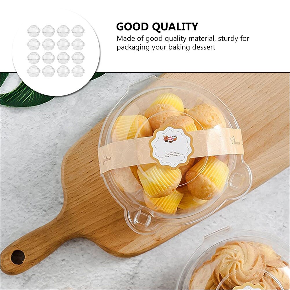 50pcs Cake Storage Case Cake Carrier Container Fresh Keeping Box Cake Packaging Box