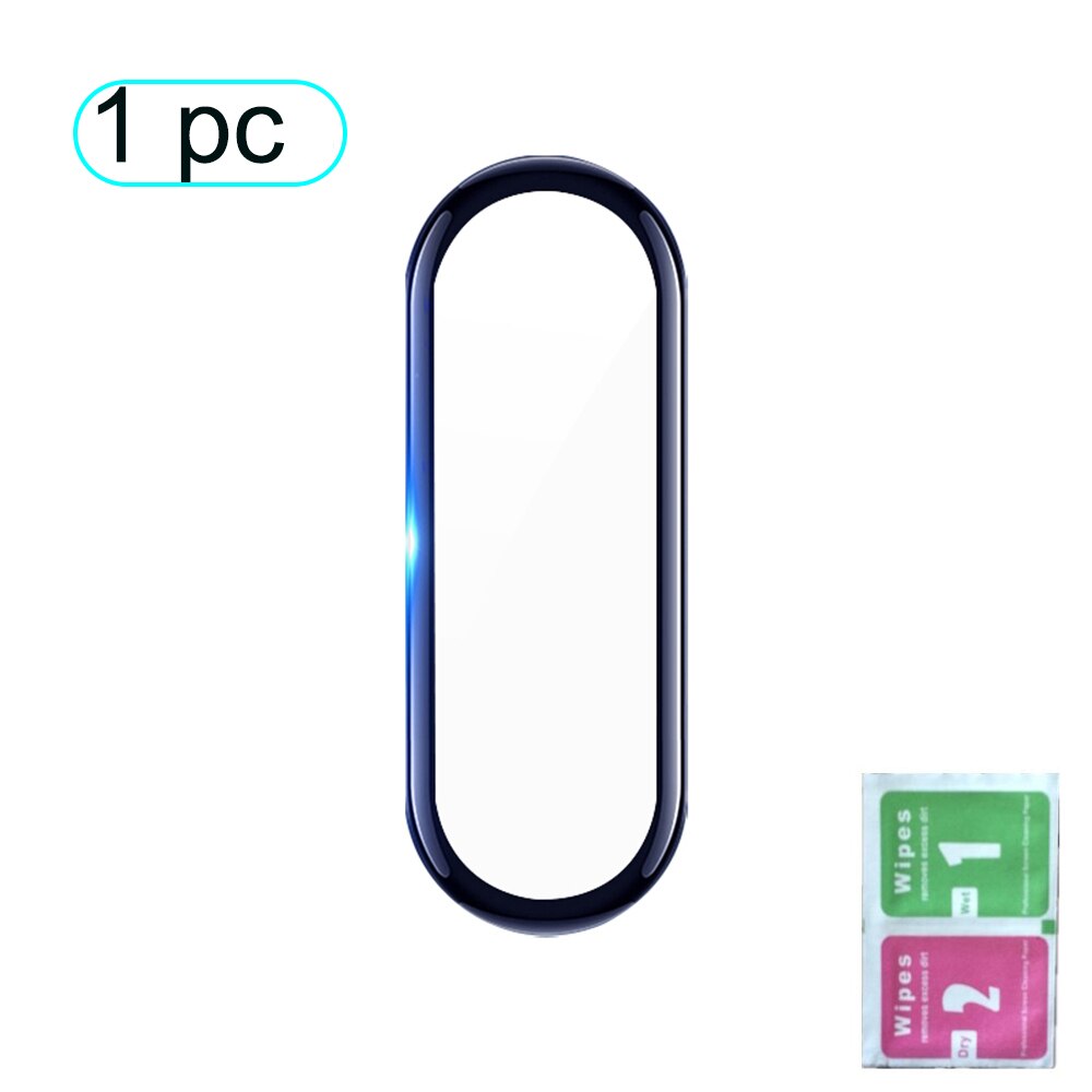1/2/5X 3D Film Voor Xiaomi Mi Band 4 Protector Soft Glas Voor Mi Band 4 Band screen Protection Case Beschermende Smart Accessoires: 1Pc