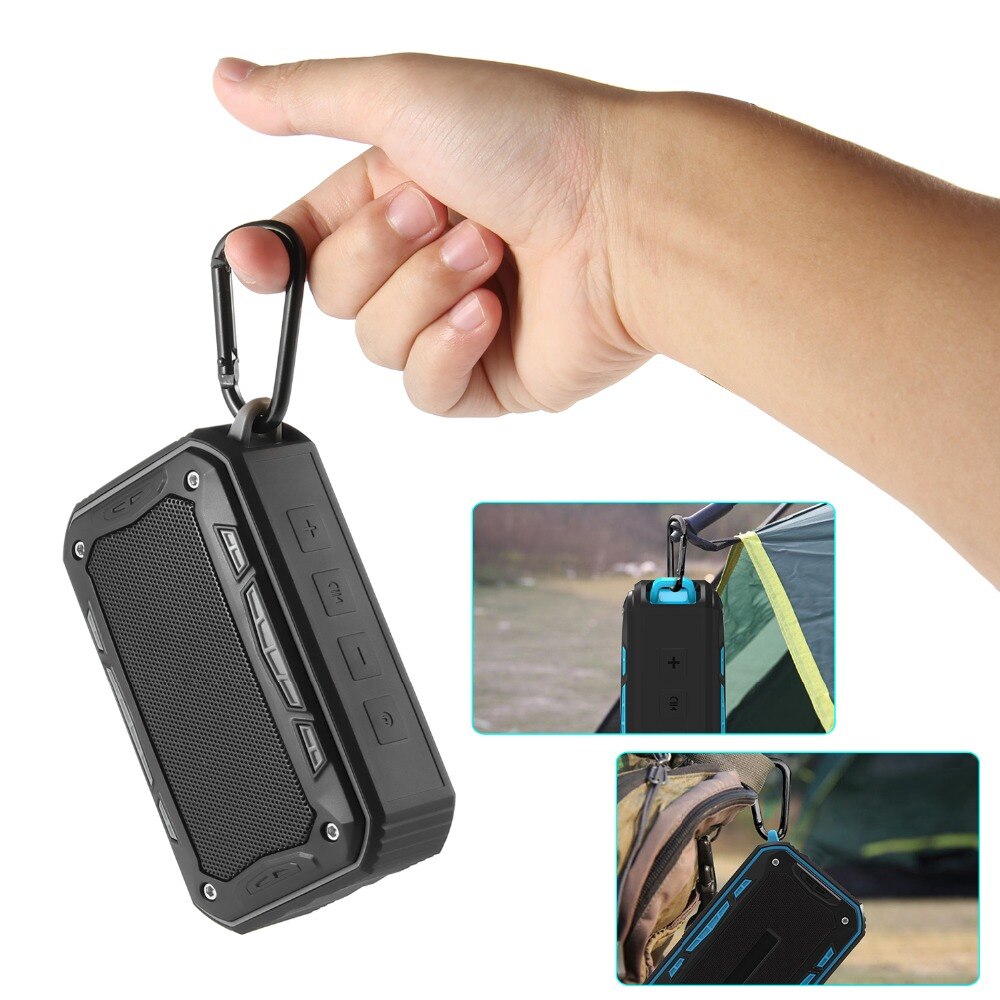 Draagbare Outdoor Waterdichte Draadloze Bluetooth Speaker Bass Stereo Subwoofer Aux Fm Radio Tf Card MP3 Speler Handsfree