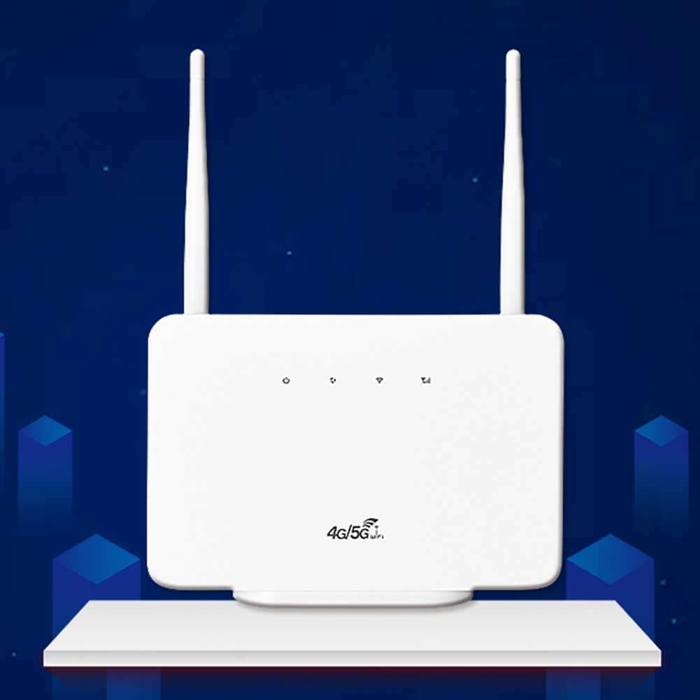 4G LTE CPE Router Modem 300Mbps WiFi Router External Antenna with Sim Card Slot EU/US Plug for Home Travel Work Wireless Router