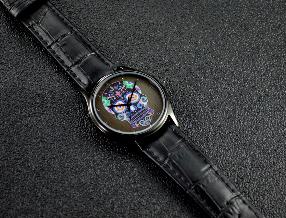 Schedel Horloge Kleurrijke Unisex Wereldwijd